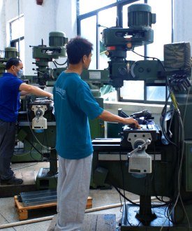 Mould machining workshop at JM Sportgear factory