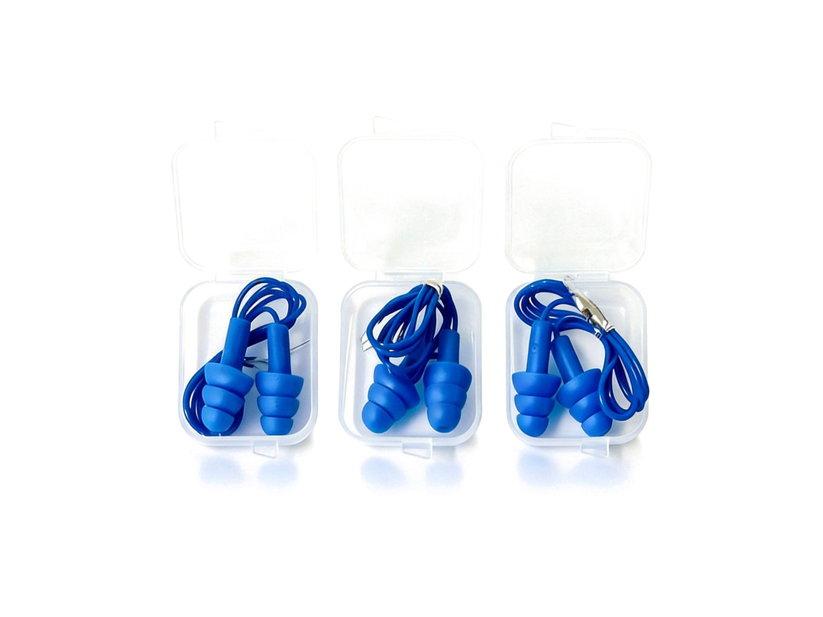 Silicone ear plugs and nose clip set in multiple colours and pack options