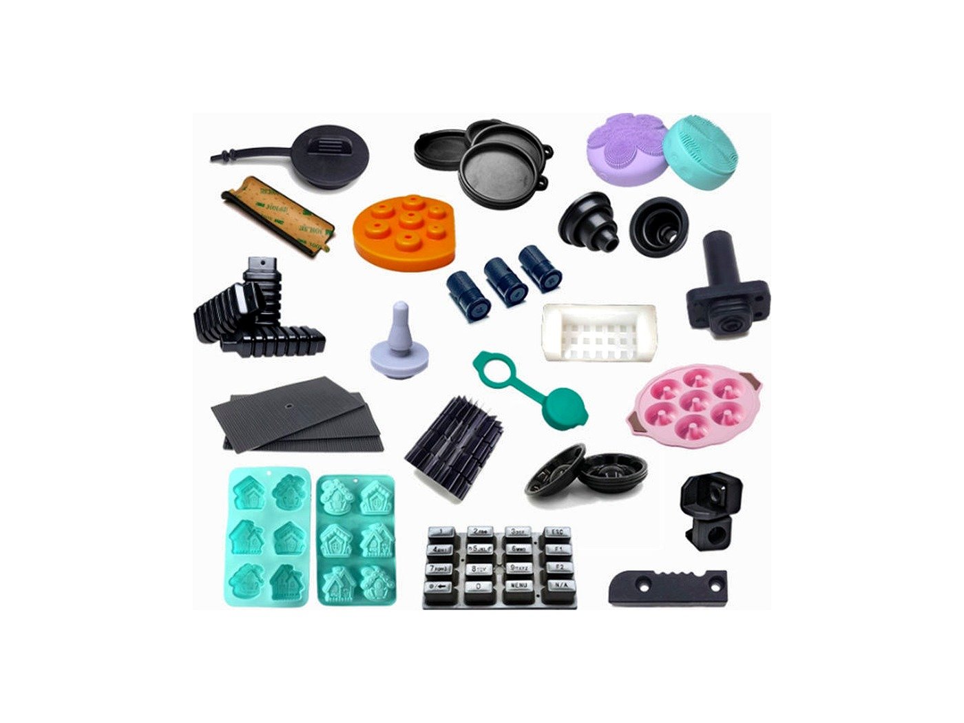 Industrial silicone O-rings, gaskets and custom-molded seals